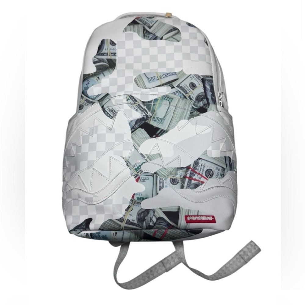 Sprayground White and Gray Men's Backpack